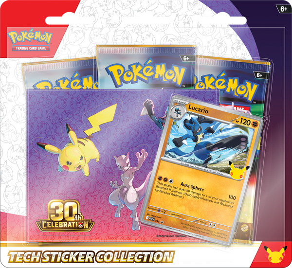 Pokemon 30th anniversary Tech Sticker Collection