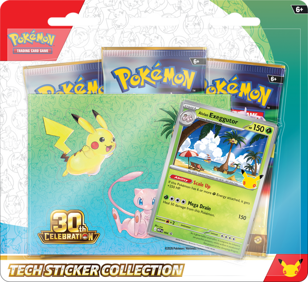 Pokemon 30th anniversary Tech Sticker Collection